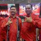 Ketua DPC PDI Perjuangan Kabupaten Blora, Andita Nugrahanto di Gor Mustika Blora.