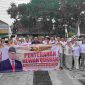 Wakil Ketua DPC Gerindra Blora, Lanova Chandra Tirtaka bersama pengurus DPC dan PAC Se Kabupaten Blora.