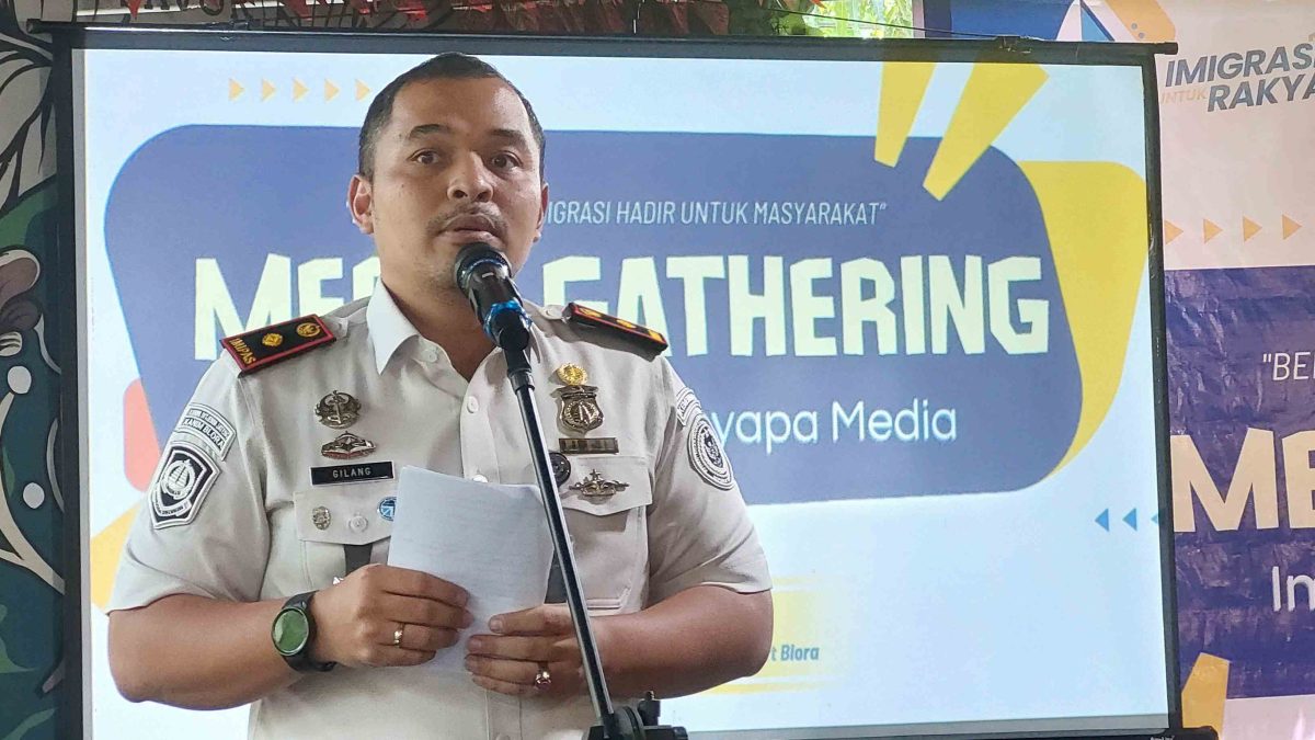 Kepala Kantor Imigrasi Kelas I Non TPI Blora, Gilang Danurdara.